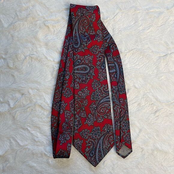 Dior EUC Authentic 100% Silk Paisley Tie - Picture 4 of 6